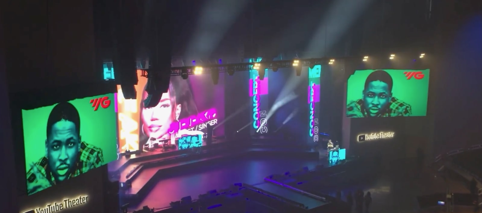Create TheLAB live concert production at YouTube Theater